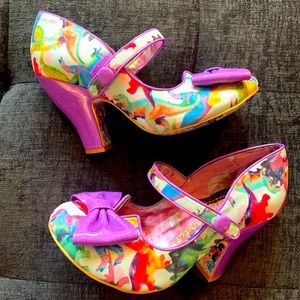 Irregular choice "Fancy This" in dino print